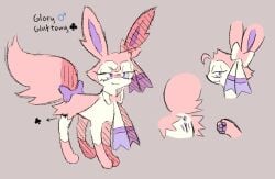 1cuntboy andromorph anus cuntboy eeveelution feral fur generation_6_pokemon genitals glory_(labbit1337) grey_background intersex labbit1337 nintendo pink_body pink_fur pokemon pokemon_(species) pussy simple_background smile solo sylveon