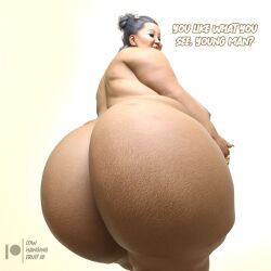 3d asian asian_female ass ass_focus bbw big_ass black_hair chubby chubby_female daz3d daz_studio dialogue female granny hips large_ass legs lin_shuren_(lhf3d) looking_at_viewer lowhangingfruit3d_(artist) mature_female nude nude_female obese original_character overweight overweight_female pinup pov presenting_ass pubic_hair pussy solo solo_focus ssbbw thick_legs thick_thighs thighs wide_hips