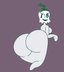 anthro ass ghost ghost_girl ghost_pepper_(pvz) mr1fartman plant plant_girl plant_humanoid plantie plants_vs_zombies plants_vs_zombies_2:_it's_about_time pvz thick_ass thick_thighs wink winking