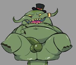 bepboye big_ass big_belly cock dick fat fat_man gay hat league_of_legends looking_at_viewer male male_only monster moobs non-human nude nude_male penis presenting smile smiling_at_viewer spread_legs tahm_kench yellow_eyes