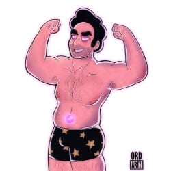 1boy 2020 aged_up almost_naked alternate_version_available armpit_hair armpits bara beard belly belly_overhang biceps big_arms big_muscles big_pecs big_thighs black_eyebrows black_hair bulge bulge_through_clothing cartoon_network chest chest_hair chubby_belly digital_art digital_drawing_(artwork) digital_media_(artwork) eye_bags facial_hair flexing flexing_arms flexing_bicep flexing_muscles gay glowing_eyes hairy hairy_armpits hairy_legs hairy_male hairy_pubes hairy_thighs legs looking_at_viewer male male_focus male_only man_boobs manboobs moobs mr._ordz muscle musclegut muscles muscular muscular_arms muscular_chest muscular_male muscular_thighs nipples pecs pink_eyes shirtless shirtless_male smirk smirking smirking_at_viewer solo solo_focus solo_male star_(symbol) steven_quartz_universe steven_universe steven_universe_future thick_eyebrows thighs underwear underwear_only white_background