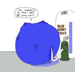 blueberry_girl blueberry_inflation body_inflation hose_in_pussy immobile immortaltom juice leaking nude nude_female spherical_breasts spherical_inflation sunken_limbs swelling