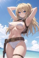 1girls ai_generated bikini curvaceous curvy curvy_body curvy_female curvy_figure female_focus female_only hi_res high_resolution original original_character seductive_look stable_diffusion stuffyai voluptuous voluptuous_female