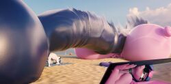 3d 3d_(artwork) 3d_model anthro beach friendship_is_magic frostbound futanari hyper hyper_breasts hyper_penis my_little_pony penis_bigger_than_body tagme twilight_sparkle_(mlp)