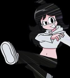 1girls black_hair crop_hoodie crop_top cyber_sensation female fnf friday_night_funkin friday_night_funkin_mod gray_shoes invisible_glasses newgrounds tae_yai tae_yai_(cyber_sensation) tae_yai_(fnf) tae_yai_(friday_night_funkin) taeyai taeyai_(cyber_sensation) taeyai_(fnf) taeyai_(friday_night_funkin) talia_(taeyai) white_crop_top white_hoodie