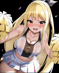 ai_generated big_breasts blonde_hair cheerleader cheerleader_uniform commission fairy_tail germany juanpi_amvs lucy_heartfilia