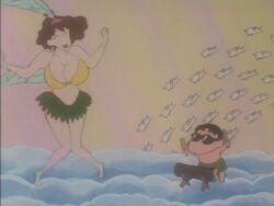 animated bouncing_breasts crayon_shin-chan huge_breasts misae_nohara shinnosuke_nohara