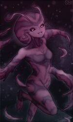 1girls alien alien_girl ben_10 ben_10_omniverse female goopy humanoid lenopan lucy_mann pink_eyes pink_skin purple_skin sheepblack11 transformation