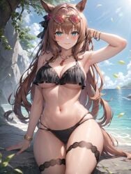 1girls ai_generated bikini curvaceous curvy_female curvy_figure female_focus female_only hi_res long_hair maruzensky_(umamusume) seductive_look sunglasses_on_head umamusume voluptuous voluptuous_female