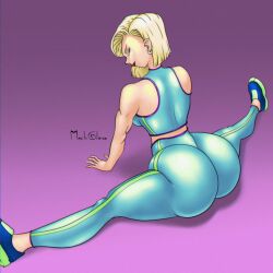 android 18 from dragon ball by mechglenn