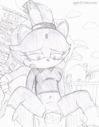 anthro blaze_the_cat cat clothes cum dar-powerforce feline female fur furry insertion male monochrome penis sex sonic_(series) straight tagme