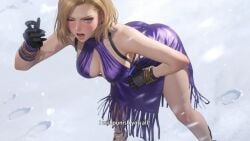 ai_generated flushed_face hunched_over nina_williams tekken tekken_8