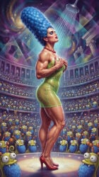 1girls actress ai ai_generated ai_slop alien ambiguous ambiguous_gender amphitheater antennae ass average_breasts beard beehive_hairdo big_hair black_eyes blue_hair breasts brooke_shields celebrity closed_eyes covering_own_breasts crowd curly_hair enercell exhibitionism eyelashes facial_hair fangs female female_focus grey_eyeshadow hands_on_own_breasts happy heels high_heels legs light-skinned_female lipstick long_legs marge_simpson minidress multiple_monsters muscular muscular_female nail_polish necklace outdoors pearl_necklace podium real_person red_lipstick red_nail_polish shower sideass smile standing strapless_dress surreal tentacle the_simpsons translucent_clothing updo vascular violet_eyeshadow voyeur voyeurism wet_body wet_clothes wet_hair wet_skin white_female yellow_skin