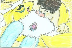 anthro color digimon doc_icenogle female fur furry human interspecies male nude renamon tagme