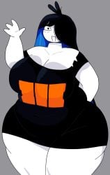 1girls 2026 bottomless bottomless_female breasts fanart fanart_from_twitter female female_only oc original_character ramone_(roockrt) shirt shirt_only tagme tagme_(artist) thighs