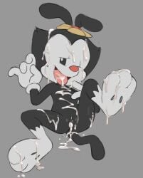 1girls after_sex after_vaginal animaniacs anthro anus ass bunguy cub cum cum_in_pussy cum_inside cum_on_body cum_on_face cum_on_feet cum_on_hair cum_on_head cum_on_leg cum_on_legs cum_on_tail cum_on_tongue dot_warner female female_only gaturo gloves looking_at_viewer nude open_mouth presenting pussy solo tongue tongue_out warner_brothers young