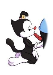 1boy 1girls animaniacs anthro balls brother_and_sister cub dot_warner female incest male male/female minum nude oral oral_sex penis sex wakko_warner warner_brothers young