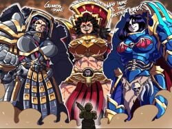 angron goth_mommy imperial_guard iron_warriors konrad_curze multiple_girls muscle_mommy muscular_female night_lords perturabo rule_63 tall_female taller_female warhammer_40k world_eaters