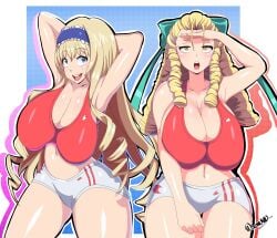 2girls capcom cecilia_alcott clothed infinite_stratos karin_kanzuki senak012 street_fighter tagme
