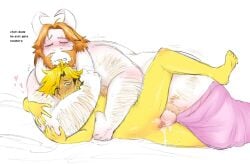 asgore_dreemurr choke_hold cuntboy deltarune flowery gay undertale_(series) vaginal_sex yaoi