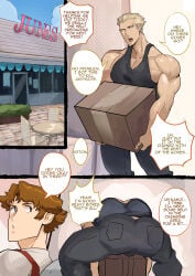 bara comic gay hanamura_yousuke kaito_draws persona persona_4 tatsumi_kanji