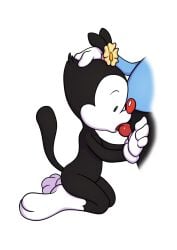 1boy 1girls animaniacs anthro balls blowjob brother_and_sister cub dot_warner female incest male male/female minum nude oral oral_sex penis sex wakko_warner warner_brothers young