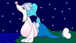 anthro anthro_female blue_hair blue_hair_female blushing blushing_female enjoying_pregnancy fairy_type female female_pokemon furry_female furry_only hyper_pregnancy kicking_(pregnancy) pokemon pokemon_(species) pokemon_sm pregnant pregnant_anthro pregnant_belly pregnant_female primarina starter_pokemon water_type