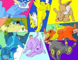 2007 bestiality censored censored_genitalia censored_penis eeveelution female feral feral_penetrated genitals group human human_on_feral human_penetrating human_penetrating_feral interspecies japanese_description kemono krona male male/female male_on_feral mammal nintendo oral penetration penis pokemon pokemon_(species) sex size_difference smaller_female smaller_penetrated tongue vaginal vulva