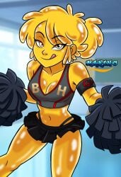 cheerleader cheerleader_uniform g-lo_(villainous) villainous