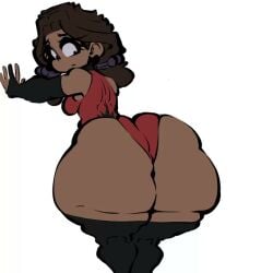 1futa 1girl 1girls big_ass big_breasts big_butt big_penis black_thighhighs brown_hair brown_skin bulge bulge_through_clothing bulge_under_clothes cassie_(fnaf) five_nights_at_freddy's five_nights_at_freddy's:_security_breach fnaf futanari hair_bun hair_tied hands_on_wall horny horny_futa human leotard looking_back nervous nipple_bulge nipple_piercing nipple_tweak nipples_visible_through_clothing penicilino123 penis_awe pepitocuario123 poking_with_penis roxanne_wolf_(fnaf) scottgames shortstack small_breasts tagme thick_thighs thigh_highs thighhighs video wavy_hair