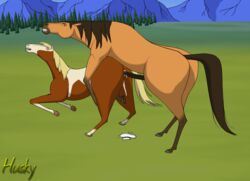 cum day dreamworks female feral horse male nude outdoors penis rain_(cimarron) sex side_view spirit:_stallion_of_the_cimarron spirit_(character) straight tagme