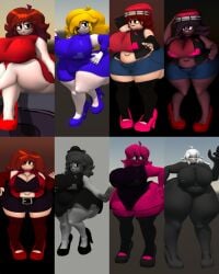 b-side_gf_(cval) b-side_girlfriend big_ass big_breasts chubby_female dark_hair friday_night_funkin girlfriend_(friday_night_funkin) hypnos_lullaby lullaby_girlfriend_(fnf) lullaby_girlfriend_(fnf_redesign) minus_gf_(iagoanims) red_hair rojo84 rojo_parasito tagme the_trollge_files trepidation_gf_(friday_night_funkin) trollge_gf_(fnf) white_hair
