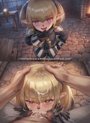 1boy 1girls ai_generated balls big_balls big_cock big_penis big_testicles blowjob cock cum cum_in_mouth cum_in_nose cum_on_hair cum_overflow deepthroat dialogue english english_text excessive_cum facial fellatio female female_penetrated femsub final_fantasy final_fantasy_xi fucked_silly full-face_blush half-closed_eye head_grab heart-shaped_pupils hypnosis instant_loss_2koma large_balls large_cock large_penis large_testicles laughing looking_at_viewer male male/female male_on_female male_penetrating male_pov male_with_female maledom mind_control mocking nokani oral oral_penetration oral_sex penis self_upload sex shantotto straight straight_sex talking talking_to_viewer tarutaru taunting tearing_up testicles text wide-eyed