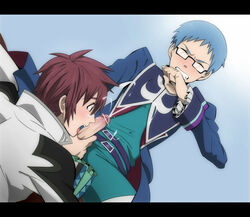 2boys asbel_lhant cumshot fellatio hubert_ozwell incest oral tales_of_(series) tales_of_graces yaoi