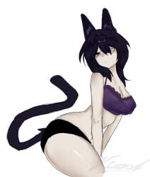 1girls breasts catgirl tagme underwear vixnn