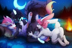 2026 3:2 4_fingers 4_toes 5_fingers all_fours anthro anthro_on_anthro anthro_on_bottom anthro_on_top anthro_penetrated anthro_penetrating anthro_penetrating_anthro anus ball_lick balls biped black_balls black_body black_ears black_fur black_hair black_markings black_stripes black_tail blue_eyes blue_penis blue_sky breasts butt campfire crescent_moon darkmirage delve_into_pawssion detailed_background digital_media_(artwork) digitigrade domestic_cat dragon erection eye_contact eyelashes feet felid feline felis female female_anthro female_on_bottom female_penetrated fingering fingers fire forest forest_background from_front_position fur fur_markings furred_dragon furred_scalie genitals glowing glowing_eyes glowing_hair glowing_inner_ear grass group group_sex hair half-closed_eyes hi_res horn interspecies lagomorph larger_anthro larger_female larger_male legs_up leporid licking long_hair looking_at_another looking_at_partner looking_down looking_down_at_another looking_down_at_partner luci_(darkmirage) lying male male/female male_anthro male_on_top male_penetrating male_penetrating_female mammal markings masturbation missionary_position moon multicolored_hair multicolored_tail mythological_creature mythological_scalie mythology narrowed_eyes night nude nude_anthro nude_female nude_male on_back on_bottom on_grass on_ground on_top open_mouth oral outside outside_sex pawpads penetration penile penile_penetration penis penis_in_vagina pink_hair pink_inner_ear pink_nose pink_pawpads plant purple_body purple_eyes purple_fur purple_tail rabbit rabbit_ears raised_tail red_tongue scalie scut_tail sex short_tail size_difference sky small_breasts small_tail smaller_anthro smaller_female snout star starry_sky striped_body striped_fur striped_markings striped_tail stripes tail tail_markings teeth threesome toes tongue tongue_out tree trio two_tone_hair vaginal vaginal_fingering vaginal_penetration vulva water white_body white_breasts white_ears white_fur white_hair white_inner_ear white_nose white_tail yellow_sclera yuki_(darkmirage)