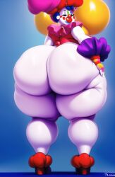 ai_generated bbw clown clown_girl funny funny_ass huge_ass huge_breasts huge_butt huge_thighs novelai thick_ass thick_thighs