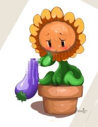 cute keiichil123 naked pussy pvz stem sunflower sunflower_(pvz)