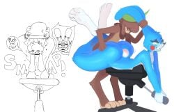 2023 anal anal_sex animatronic anthro anthro_on_anthro anthro_penetrated anthro_penetrating anthro_penetrating_anthro ass balls big_ass big_butt big_penis blue_body blue_fur blush blush_stickers bodily_fluids chair chair_breaking clothing dialogue duo english_text femboy five_nights_at_freddy's five_nights_at_freddy's_2 forced fur furniture gay genitals girly green_eyes hat headgear headwear hi_res huge_ass huge_butt instant_loss_2koma lagomorph leporid looking_pleasured machine male male/male male_penetrated male_penetrating male_penetrating_male mammal nude open_mouth penetration penis rabbit rape robot rough_sex scottgames scut_tail sex short_tail tail tears text thick_thighs tongue toy_bonnie_(fnaf) ttothep_arts