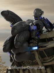 1futa 3d 4_balls armor balls futa_giantess futa_only futanari giantess halo_(series) helmet hyper_penis large_penis monsterdongsart multi_balls multi_genitalia multi_penis penis solo spartan_(halo) tetraphallia