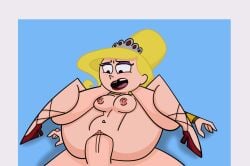 1boy 1girls animated blonde_hair blue_background bouncing_breasts bracelet breasts cartoon_network drawfag eris_(billy_and_mandy) female female_focus full_nelson full_nelson_(legs_held) full_nelson_vaginal gray_background high_heels lipstick looking_up loop male/female nipples nude nude_female nude_male open_mouth penis pussy sex the_grim_adventures_of_billy_and_mandy tiara tooth_gap unknown_artist unseen_male_face vaginal_penetration