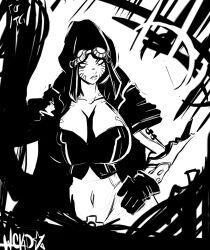 belly big_breasts breasts cleavage huge_breasts warcaster warmachine wckd wide_hips