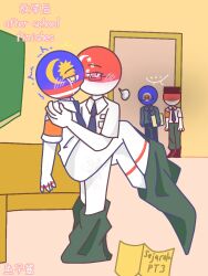 after_school asean_(countryhumans) countryhumans freemillion indonesia_(countryhumans) malaysia_(countryhumans) male school school_uniform singamalay singapore_(countryhumans)