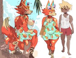 absurd_res animal_crossing anthro anthro_penetrated anus ass audie_(animal_crossing) big_breasts big_butt blonde_hair bottomless bottomwear bouncing_breasts breasts butt_grab canid canine canis clothed clothing dress duo eyewear eyewear_on_head female female_penetrated first_person_view footwear fur furry hair hand_on_butt hi_res human human_on_anthro human_penetrating human_penetrating_anthro interspecies kento-kun kentowan male male/female male_human/female_anthro male_on_female male_penetrating male_penetrating_female male_pov mammal nintendo on_bottom on_top orange_body orange_fur outside partially_clothed penetration pov reverse_cowgirl_position sandals sex shirt shorts sky spread_anus spreading sundress sunglasses sunglasses_on_head tanuk_kun thick_thighs topwear villager_(animal_crossing) walking wide_hips wolf