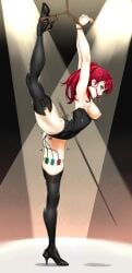 1girls atlus ball_gag bondage bound bow breasts breasts_out crying drool drooling female femsub forced forced_orgasm forced_presentation gag gagged hairbow harness_ball_gag harness_gag high_heels kahncomm kasumi_yoshizawa leaking leg_lift legs_apart legs_behind_head legs_held_open legs_spread long_hair multiple_vibrators one_leg_up persona persona_5 persona_5_royal ponytail puddle red_eyes red_hair restrained rope sex_toy shaking shivering skimpy skimpy_clothes spotlight spread_legs spreading stage stage_lights standing standing_split stockings sumire_yoshizawa sword tears teenager trembling vibrator vibrator_in_pussy