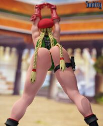 1girls 3d 3d_(artwork) ass ass_focus big_ass big_butt blender_(software) blonde_hair cammy_stretch cammy_white leotard meme smitty34 street_fighter stretching tagme thick_thighs thong_leotard wide_hips