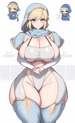 1girls ai_generated blonde_hair curvy curvy_figure gigantic_ass gigantic_breasts grey_bra grey_clothing grey_panties grey_pantyhose huge_ass huge_breasts huge_hips looking_at_viewer nai_diffusion sheik shiny_clothes shiny_hair shiny_skin short_hair stable_diffusion the_legend_of_zelda thick_thighs thunder_thighs voluptuous wide_hips