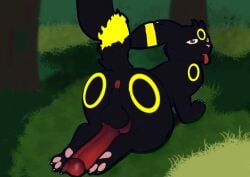 animal_genitalia animal_penis aroused canine_genitalia canine_penis eeveelution feral_only generation_2_pokemon genitals knot lazy_background male_only nashperosa needy nintendo paws penis pokemon pokemon_(species) umbreon