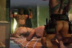 2boys 3d 3d_(artwork) 3d_model anal anal_insertion anal_penetration anal_sex bow_down dominant dominant_male flexing flexing_arms flexing_both_biceps fucked_from_behind gay gay_anal gay_sex glaz_(rainbow_six) human_only humbled indoor_nudity indoors indoors_sex loving_it male male/male male_only maledom masked masked_male muscles muscular muscular_male rainbow_six rainbow_six_siege rtyfia tachanka_(rainbow_six) ubisoft yaoi