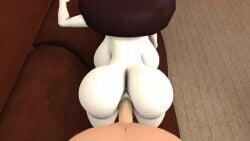 3d anal animated ass brown_hair couch fartoohorny female huge_ass jaiden jaiden_animations large_breasts no_sound on_couch pov sfm spanking tagme video youtube youtuber